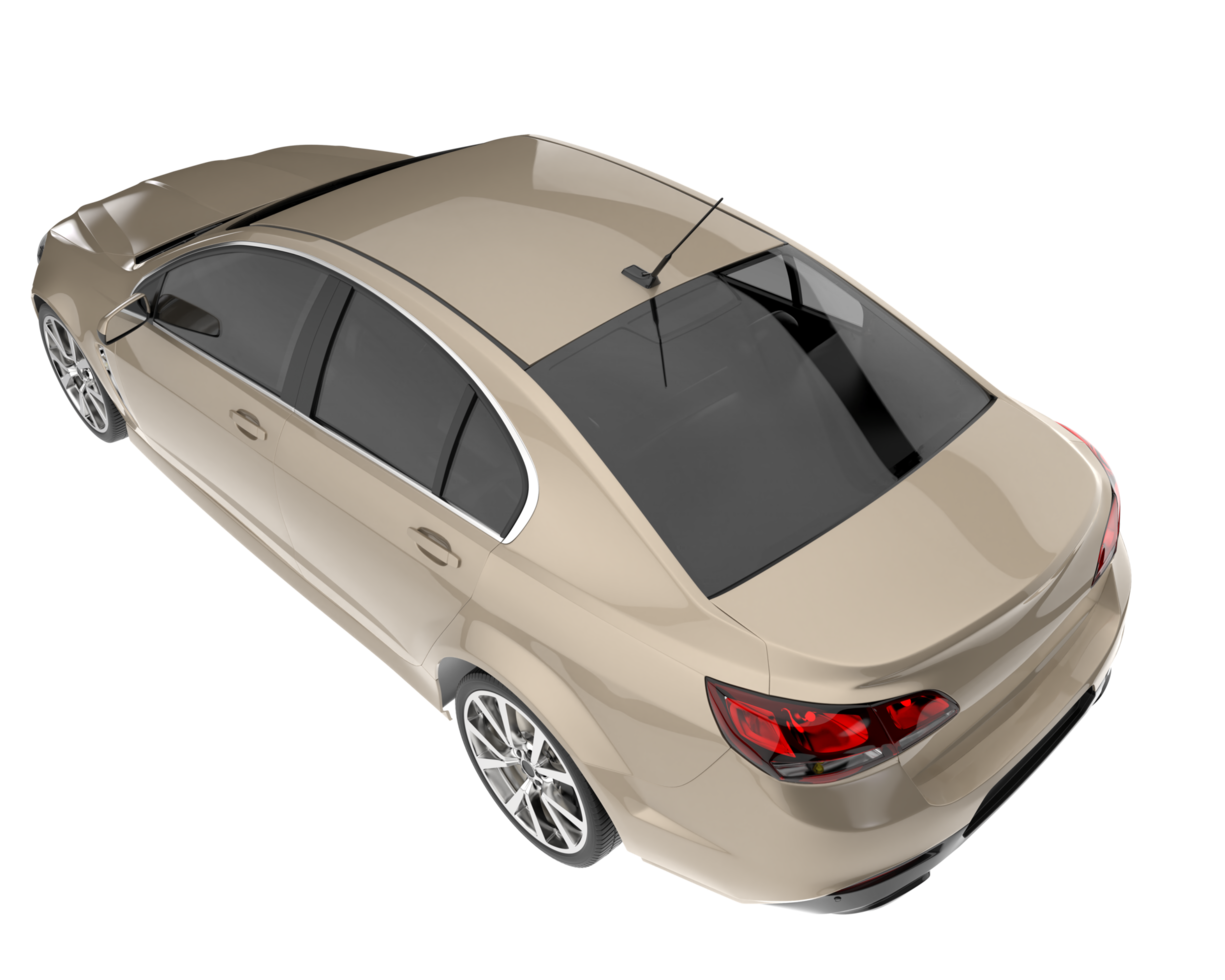 Modern car isolated on transparent background. 3d rendering - illustration png