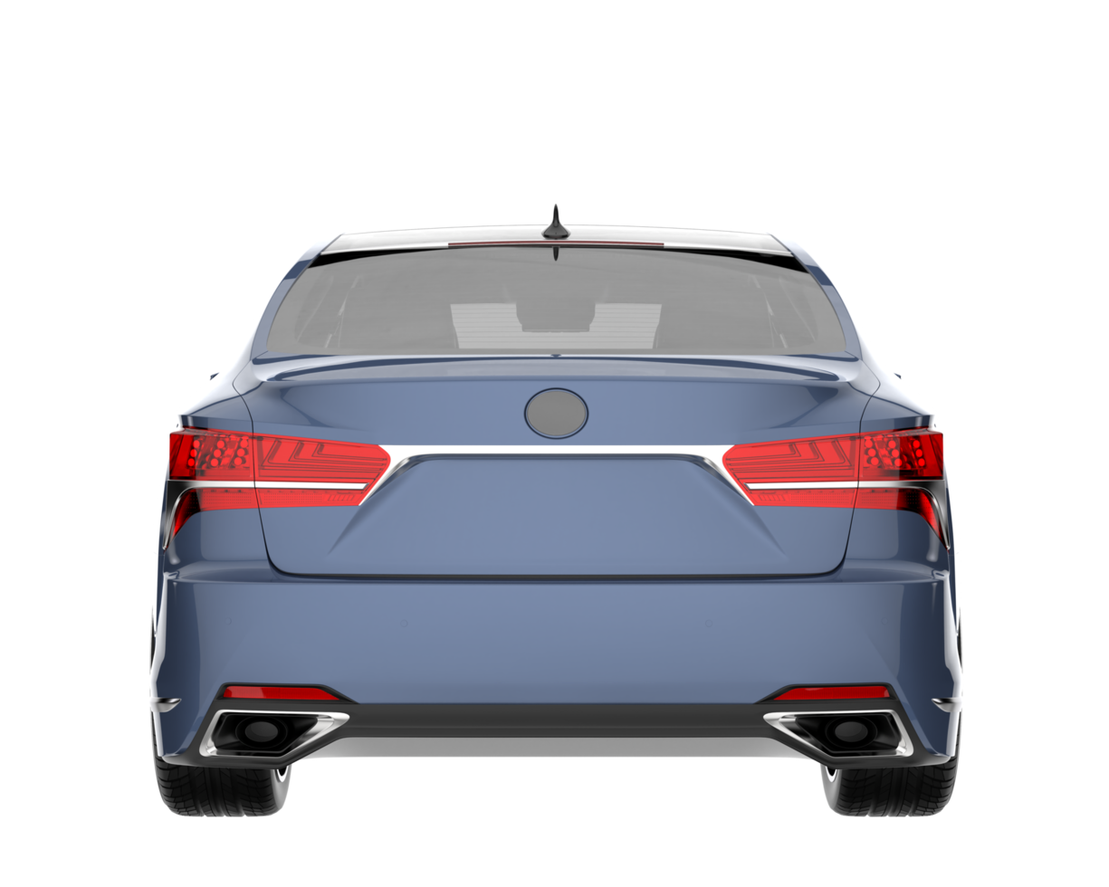 Modern car isolated on transparent background. 3d rendering - illustration png