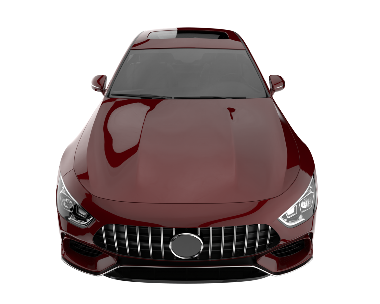 Modern car isolated on transparent background. 3d rendering - illustration png