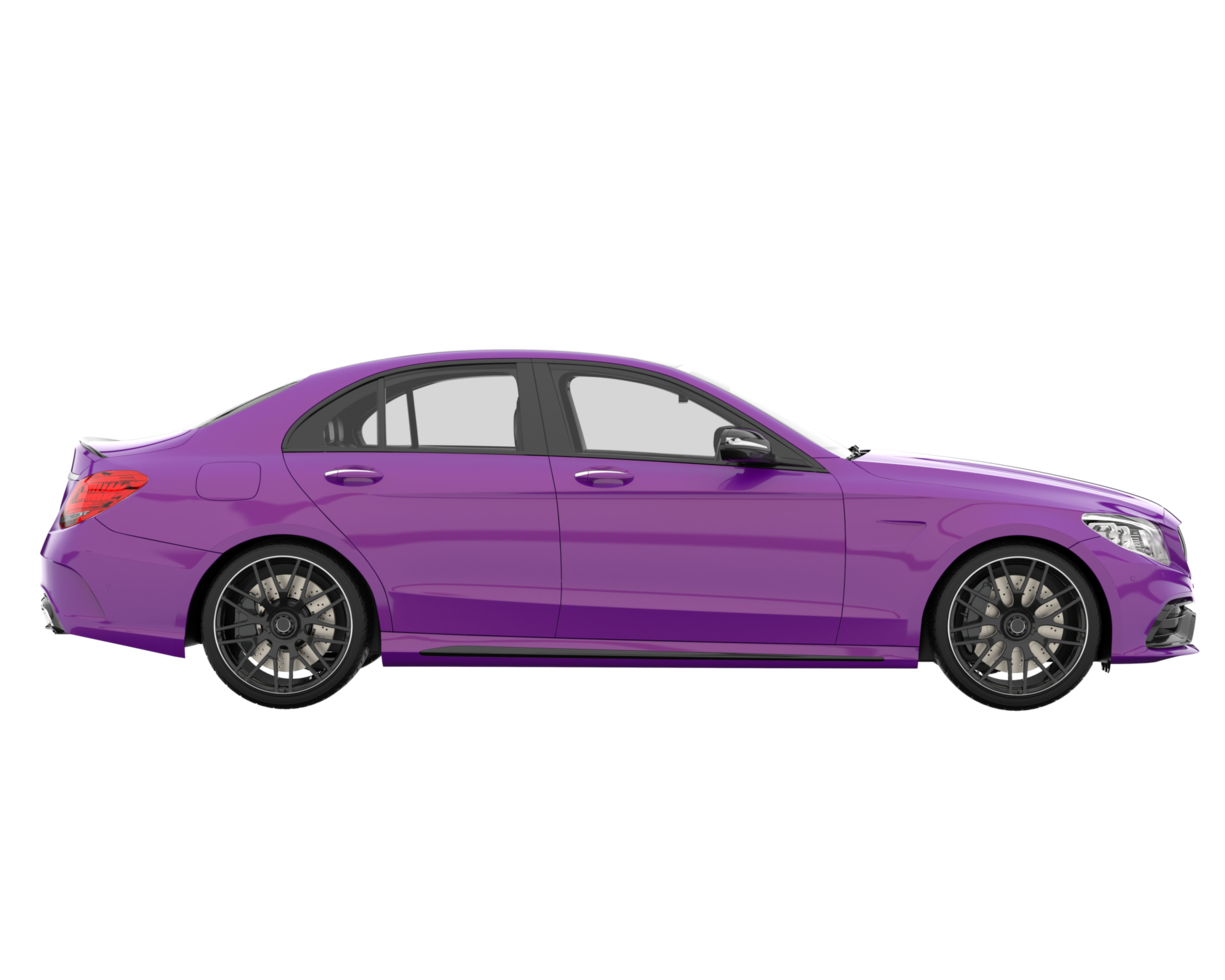 Modern car isolated on transparent background. 3d rendering - illustration png