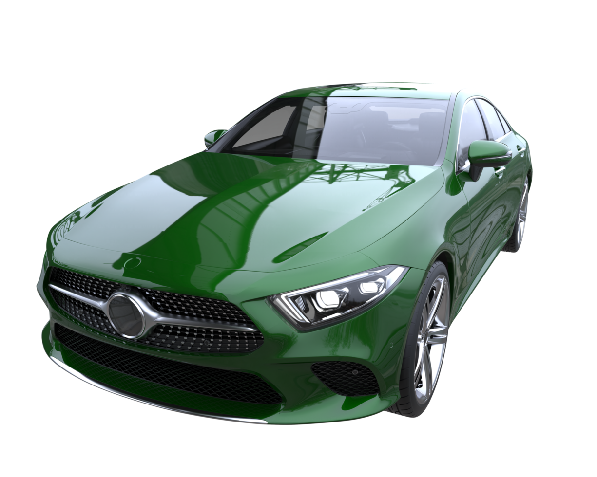 Modern car isolated on transparent background. 3d rendering - illustration png