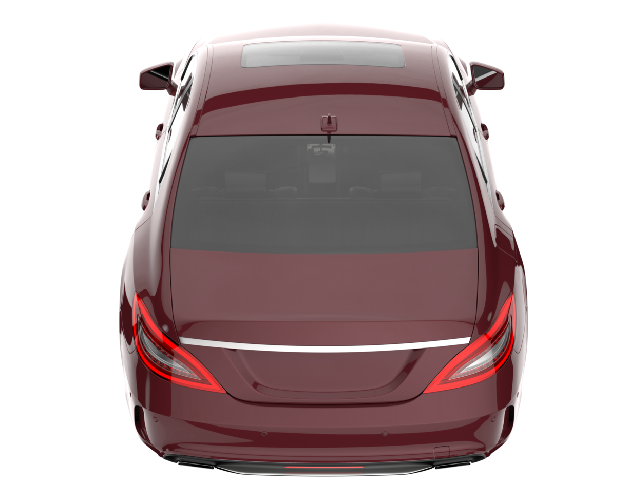 Modern car isolated on transparent background. 3d rendering - illustration png