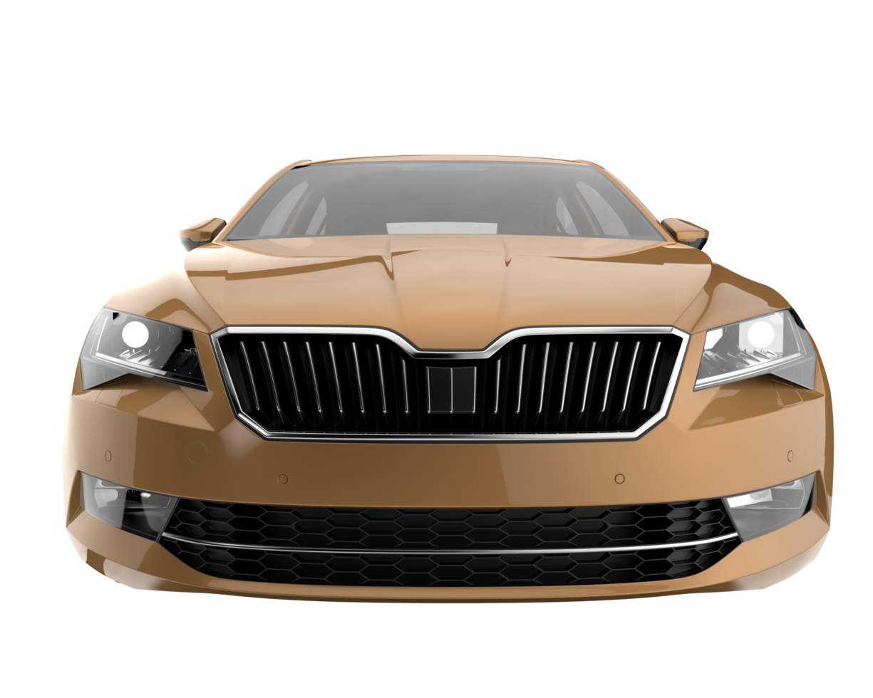 Modern car isolated on transparent background. 3d rendering - illustration png