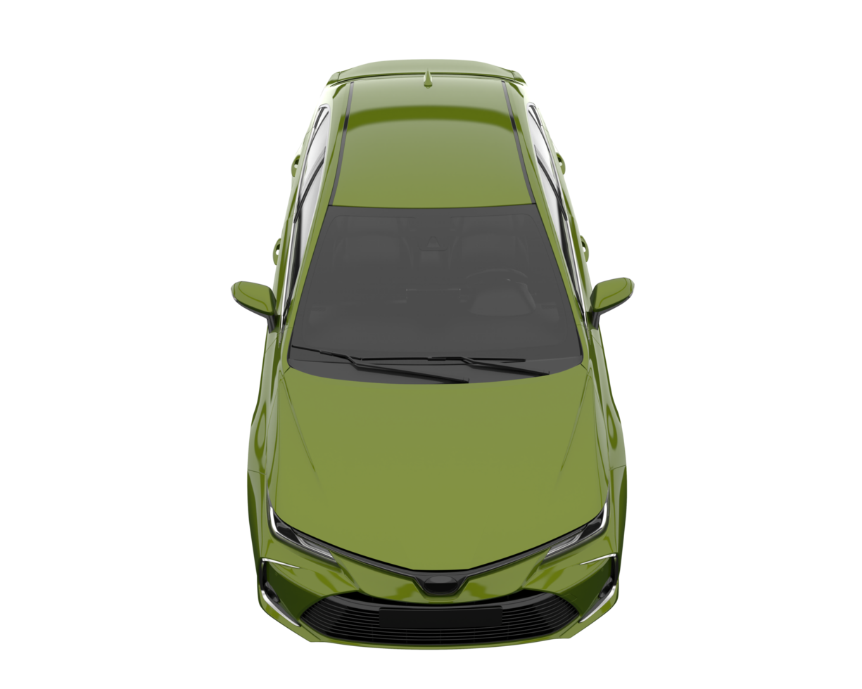 Modern car isolated on transparent background. 3d rendering - illustration png