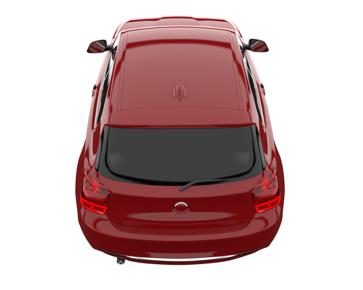 Modern car isolated on transparent background. 3d rendering - illustration png