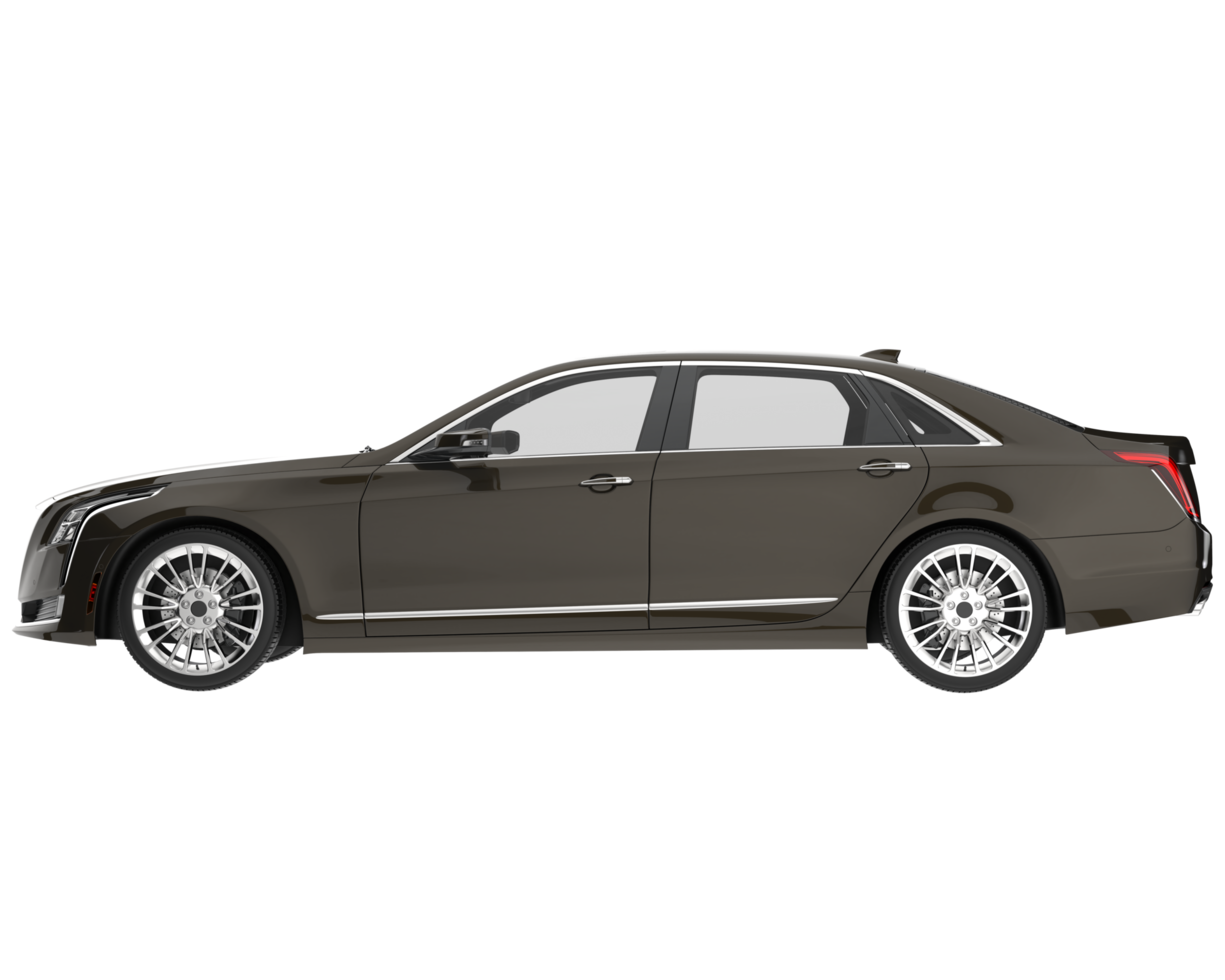 Modern car isolated on transparent background. 3d rendering - illustration png