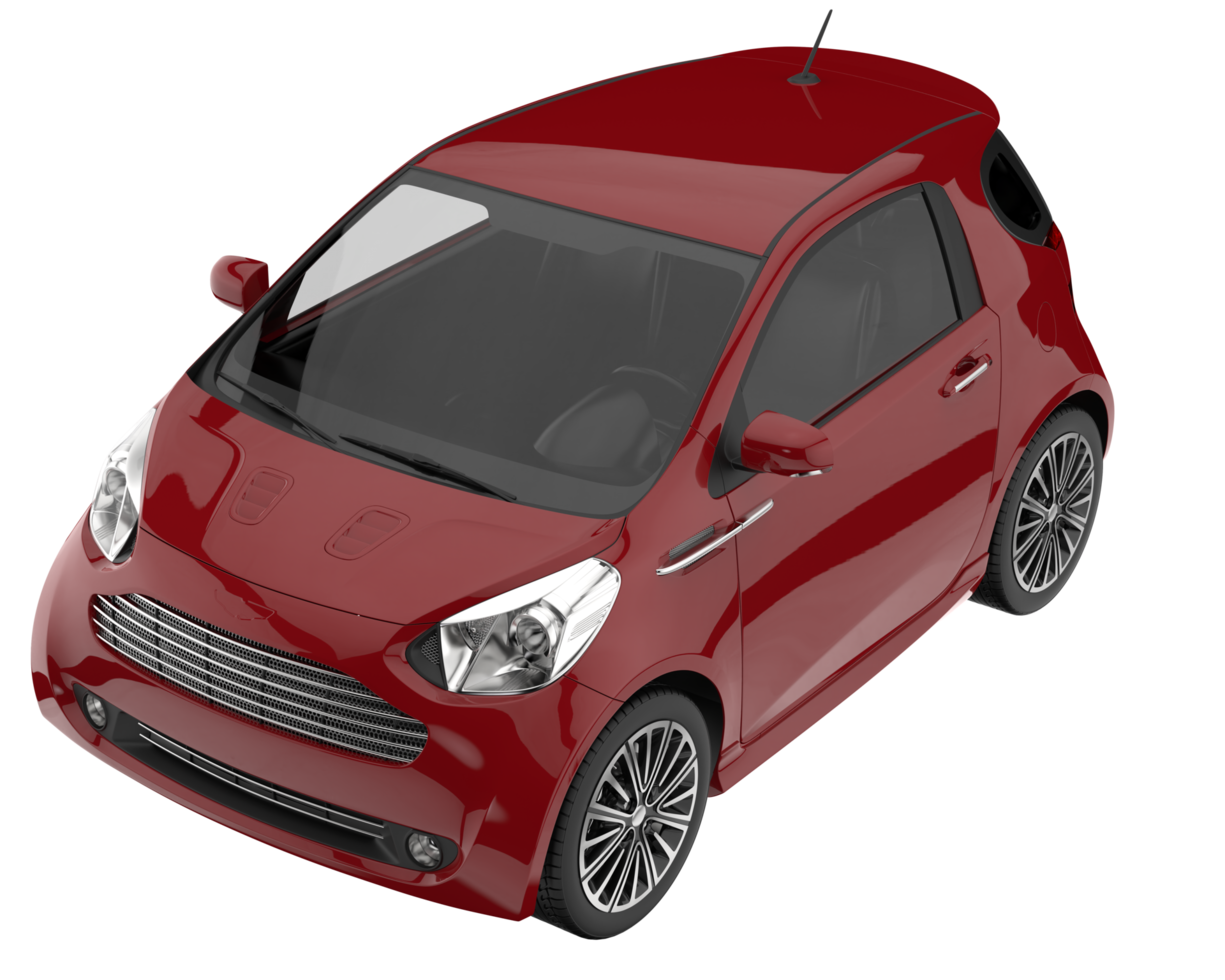 Modern car isolated on transparent background. 3d rendering - illustration png