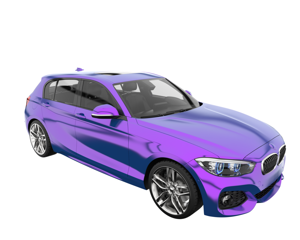 Modern car isolated on transparent background. 3d rendering - illustration png