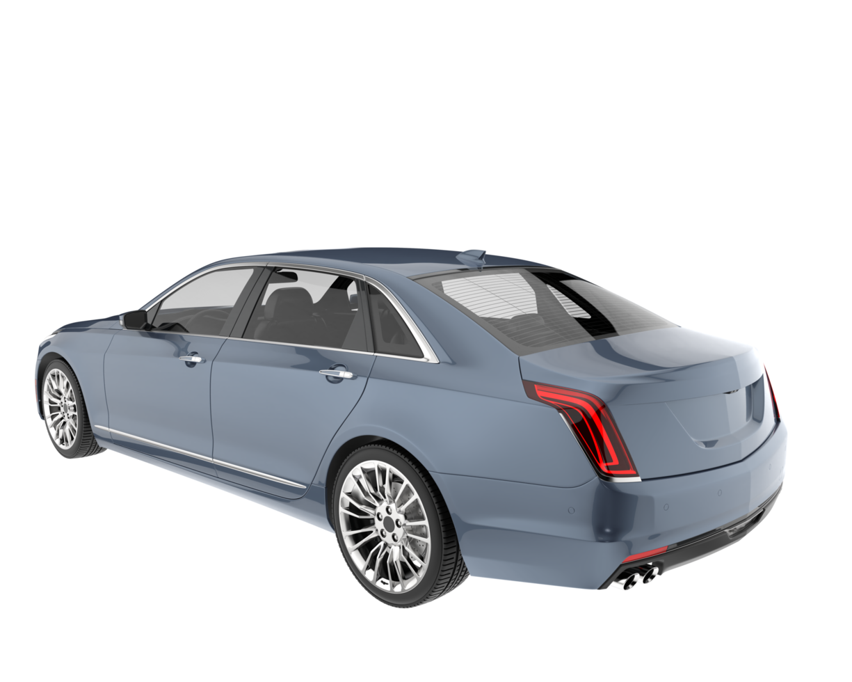 Modern car isolated on transparent background. 3d rendering - illustration png