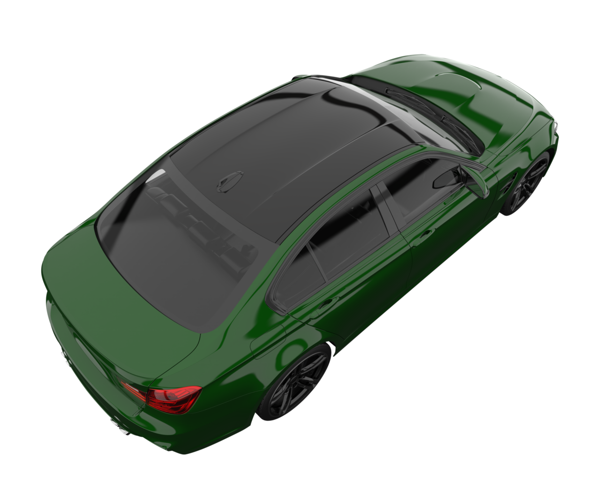 Modern car isolated on transparent background. 3d rendering - illustration png