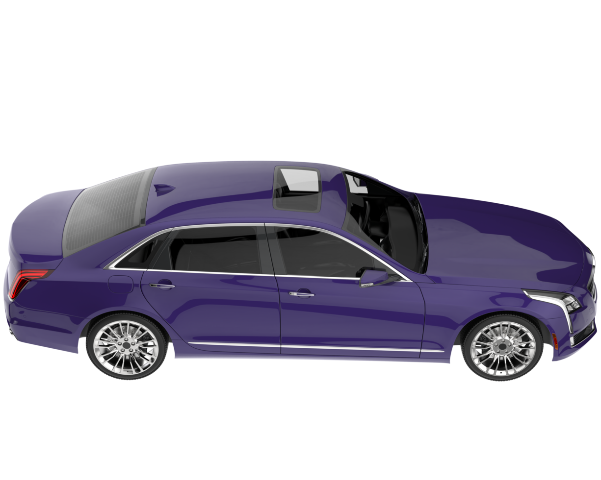 Modern car isolated on transparent background. 3d rendering - illustration png