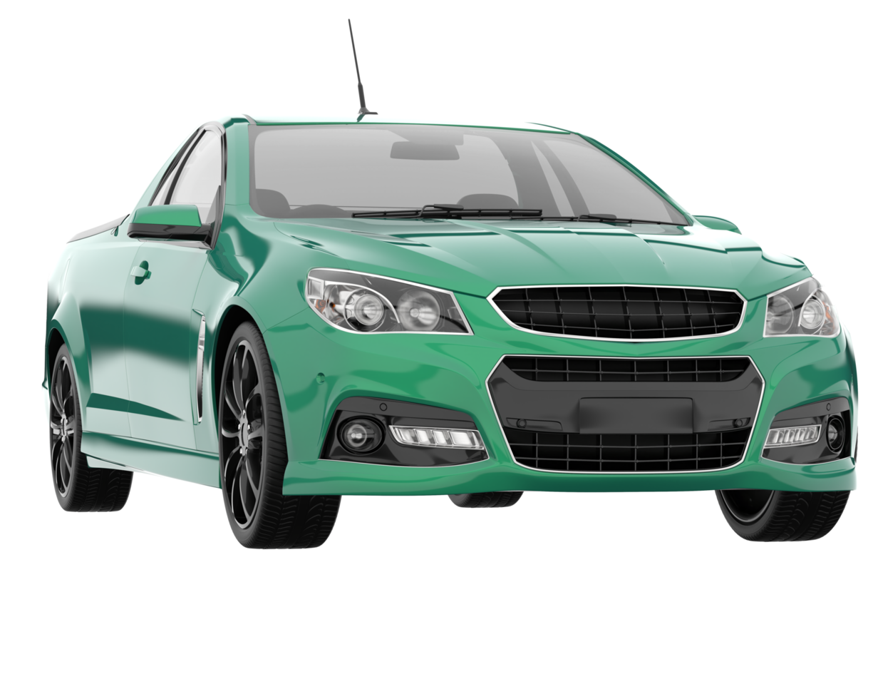 Modern car isolated on transparent background. 3d rendering - illustration png