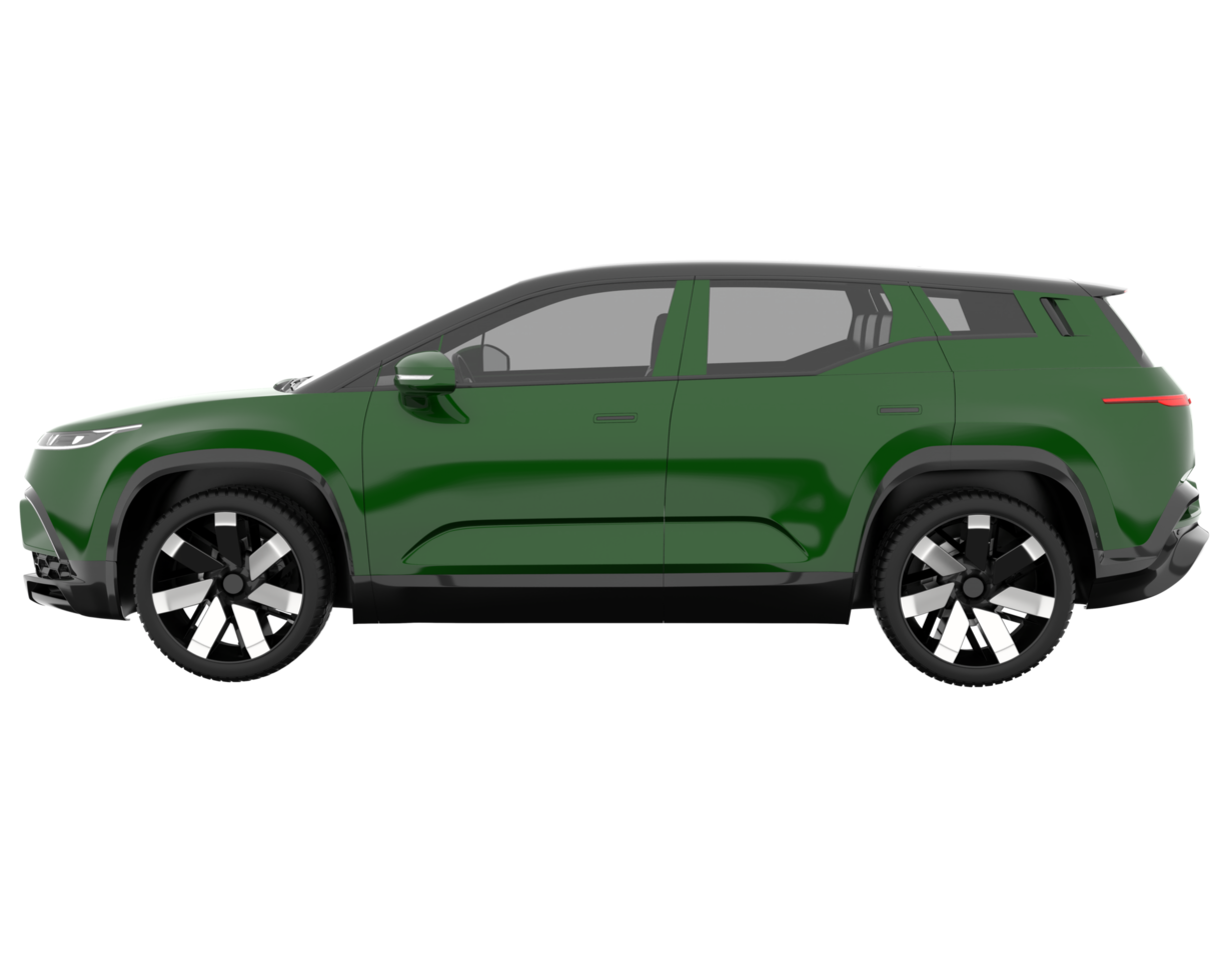 Modern car isolated on transparent background. 3d rendering - illustration png