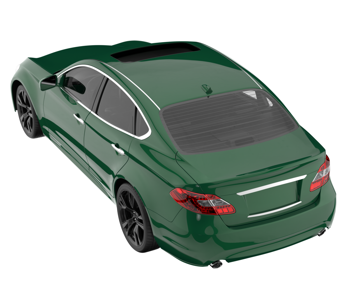 Modern car isolated on transparent background. 3d rendering - illustration png