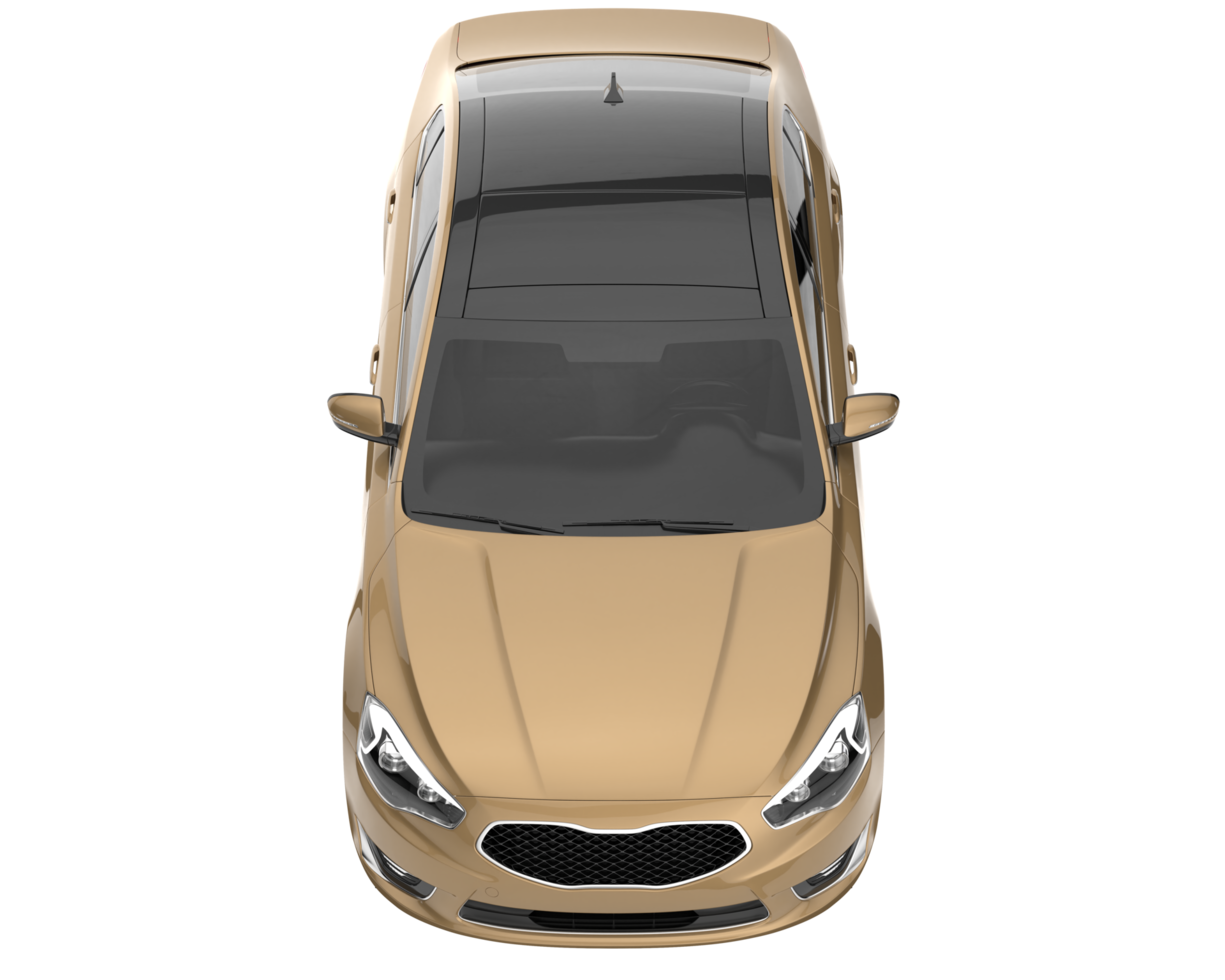 Modern car isolated on transparent background. 3d rendering - illustration png