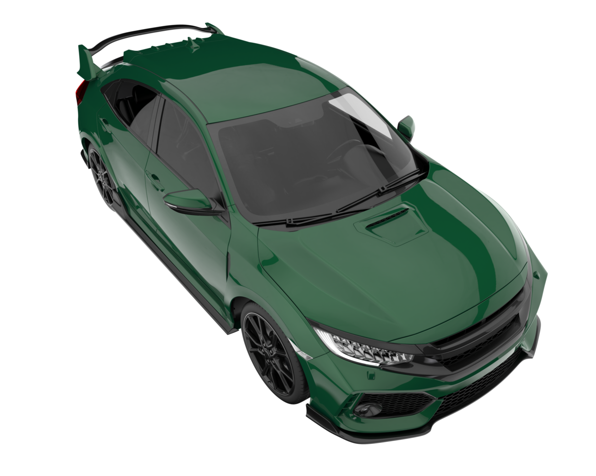 Modern car isolated on transparent background. 3d rendering - illustration png