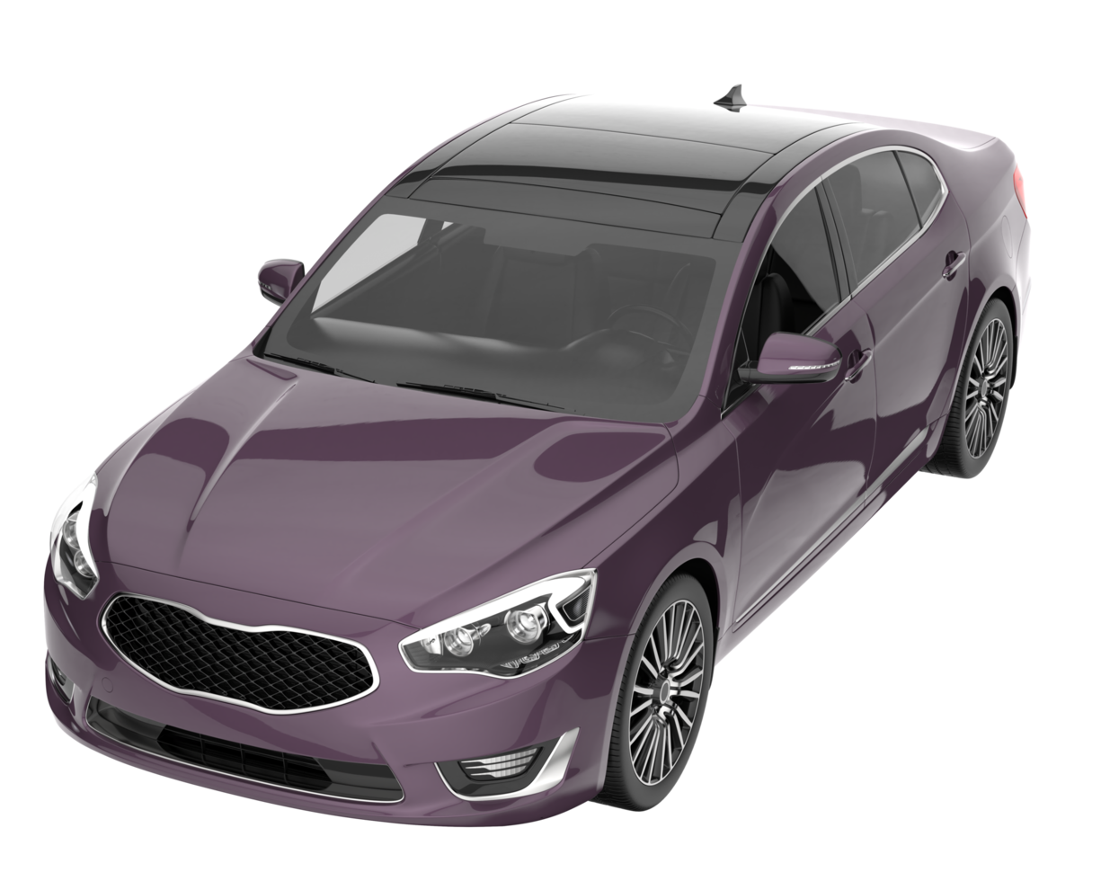 Modern car isolated on transparent background. 3d rendering - illustration png
