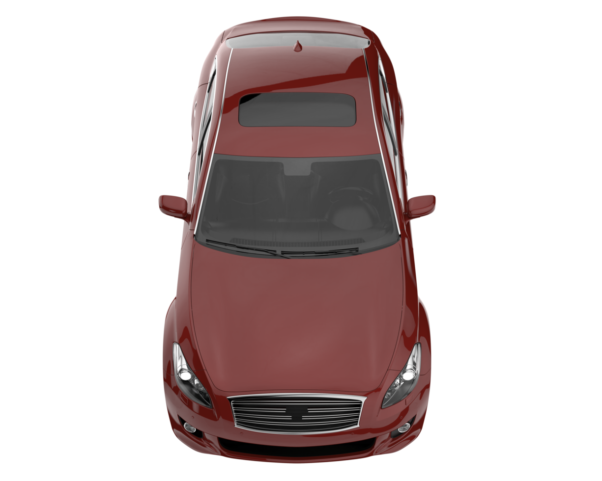Modern car isolated on transparent background. 3d rendering - illustration png