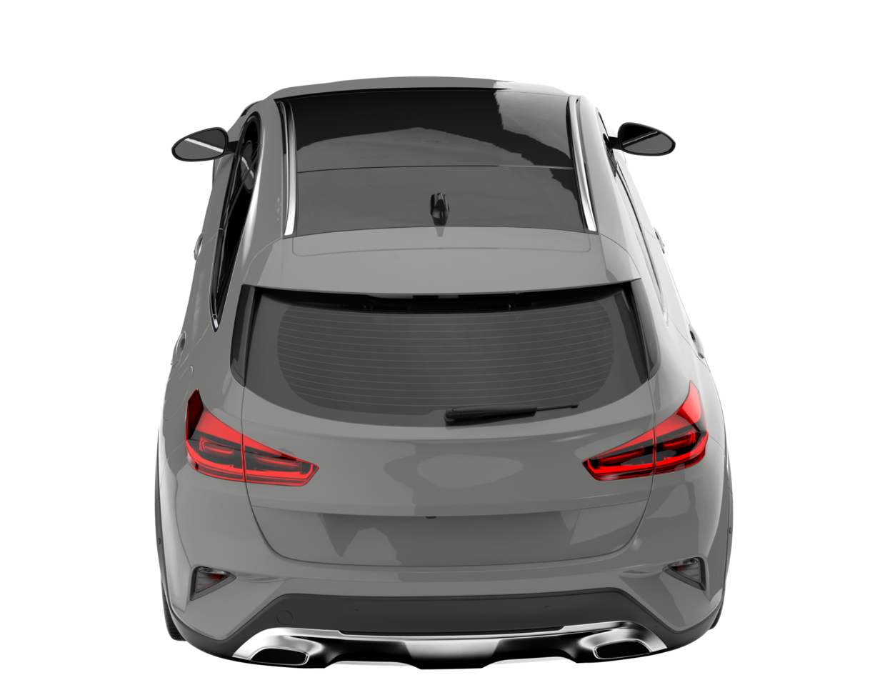 Modern car isolated on transparent background. 3d rendering - illustration png