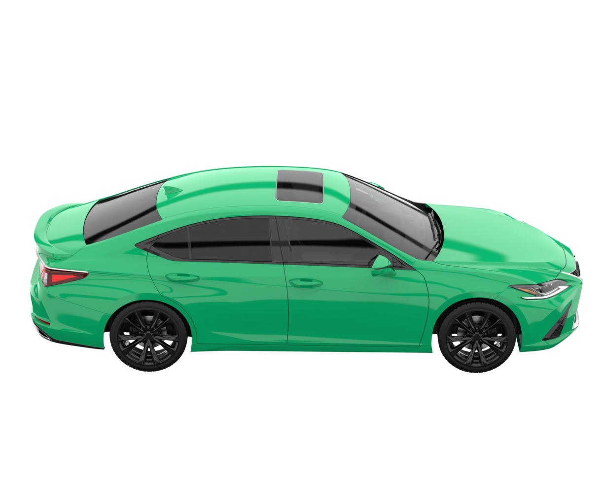 Modern car isolated on transparent background. 3d rendering - illustration png