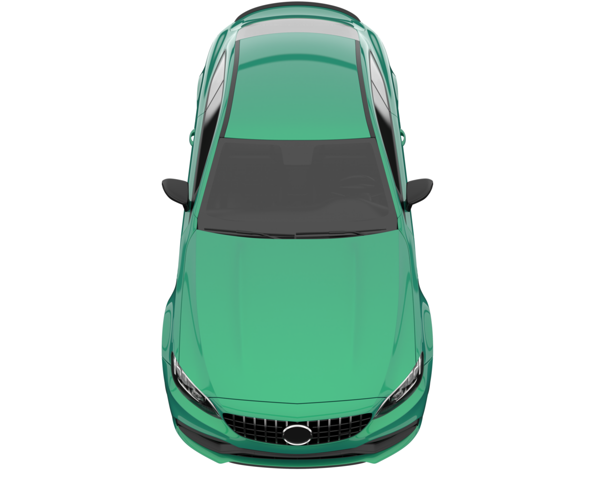 Modern car isolated on transparent background. 3d rendering - illustration png