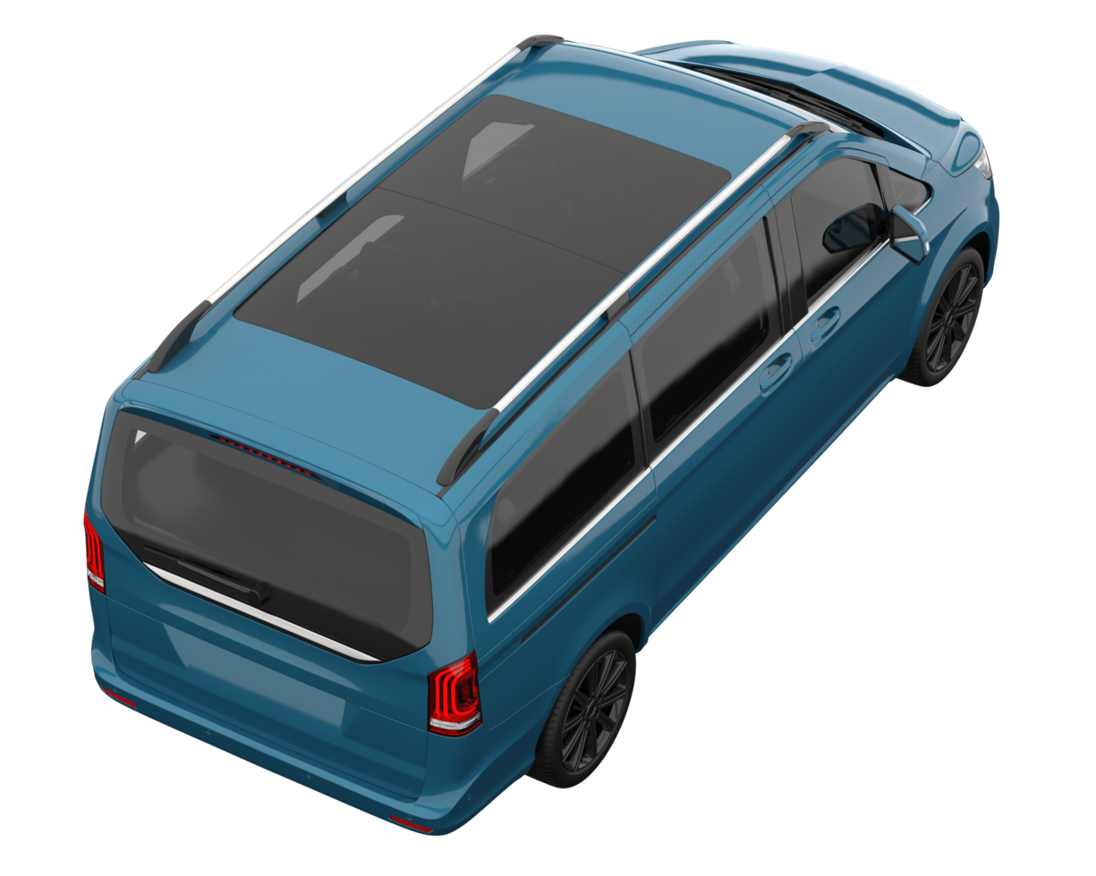 Modern car isolated on transparent background. 3d rendering - illustration png