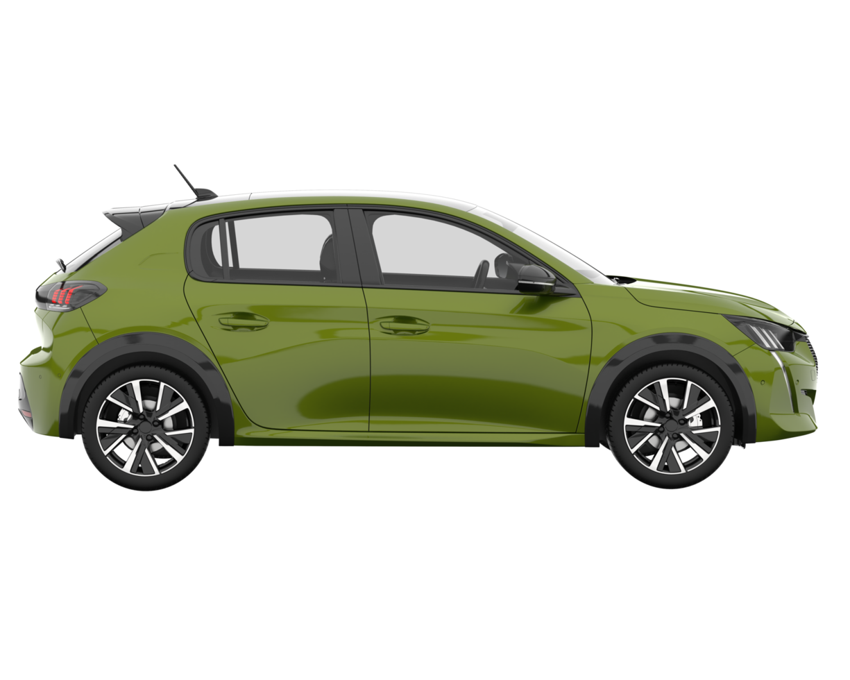 Modern car isolated on transparent background. 3d rendering - illustration png