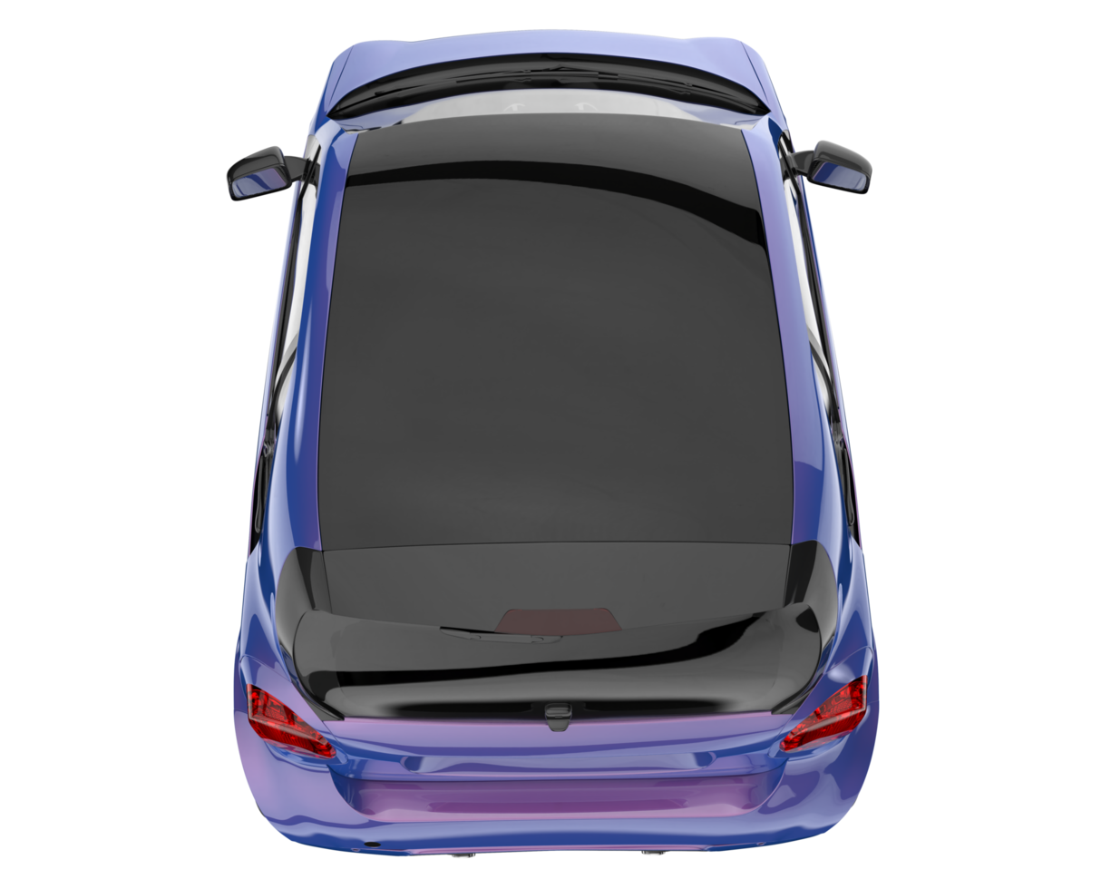 Modern car isolated on transparent background. 3d rendering - illustration png