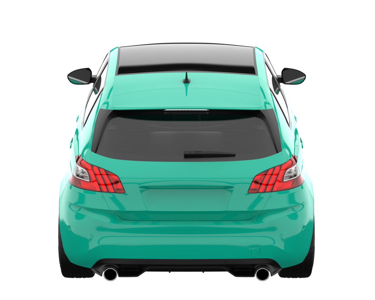 Modern car isolated on transparent background. 3d rendering - illustration png