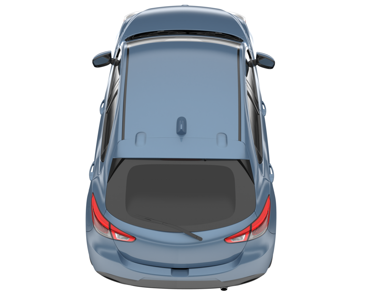 Modern car isolated on transparent background. 3d rendering - illustration png