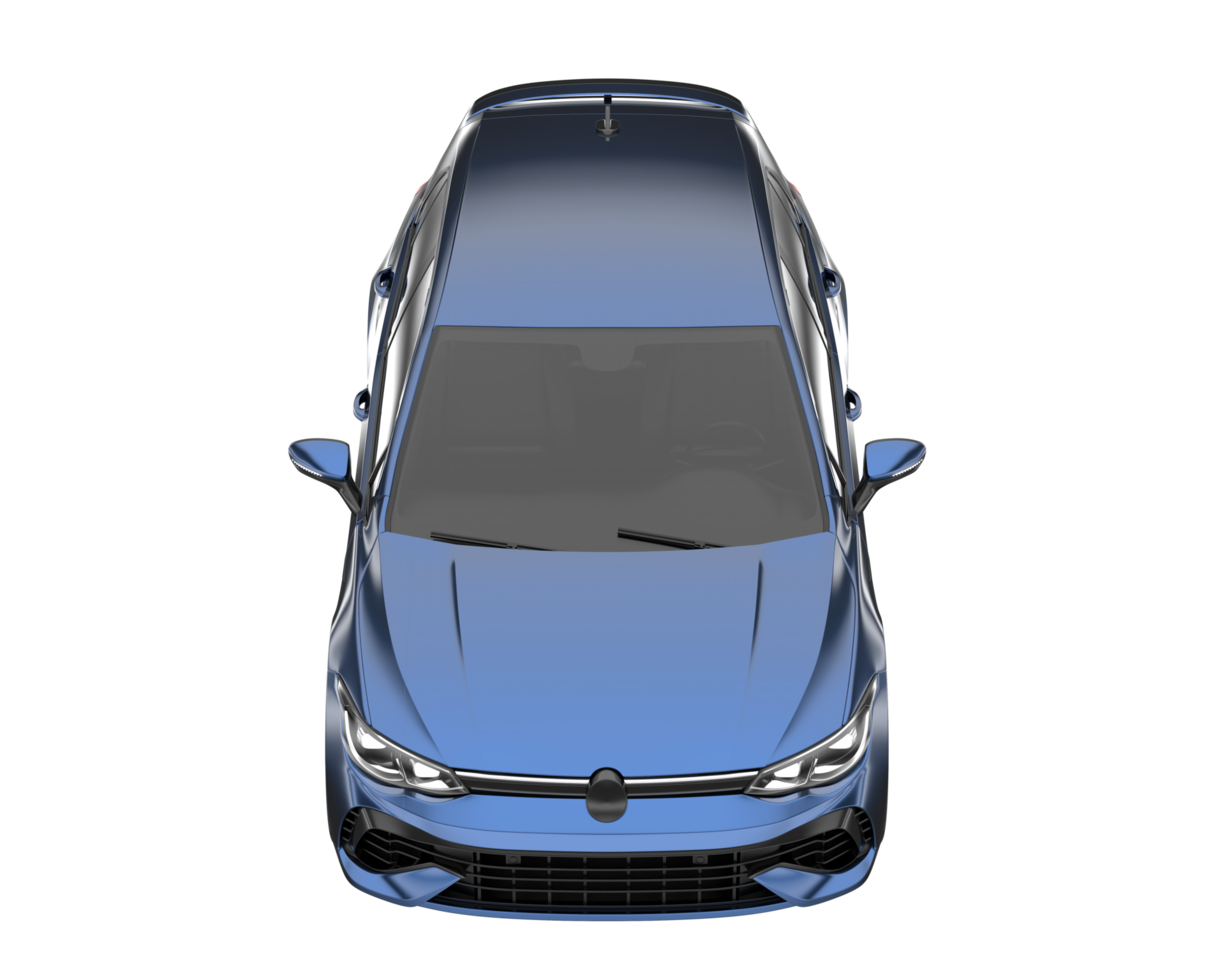 Modern car isolated on transparent background. 3d rendering - illustration png