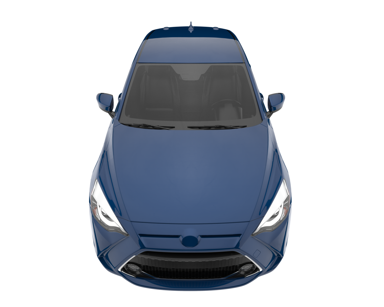 Modern car isolated on transparent background. 3d rendering - illustration png