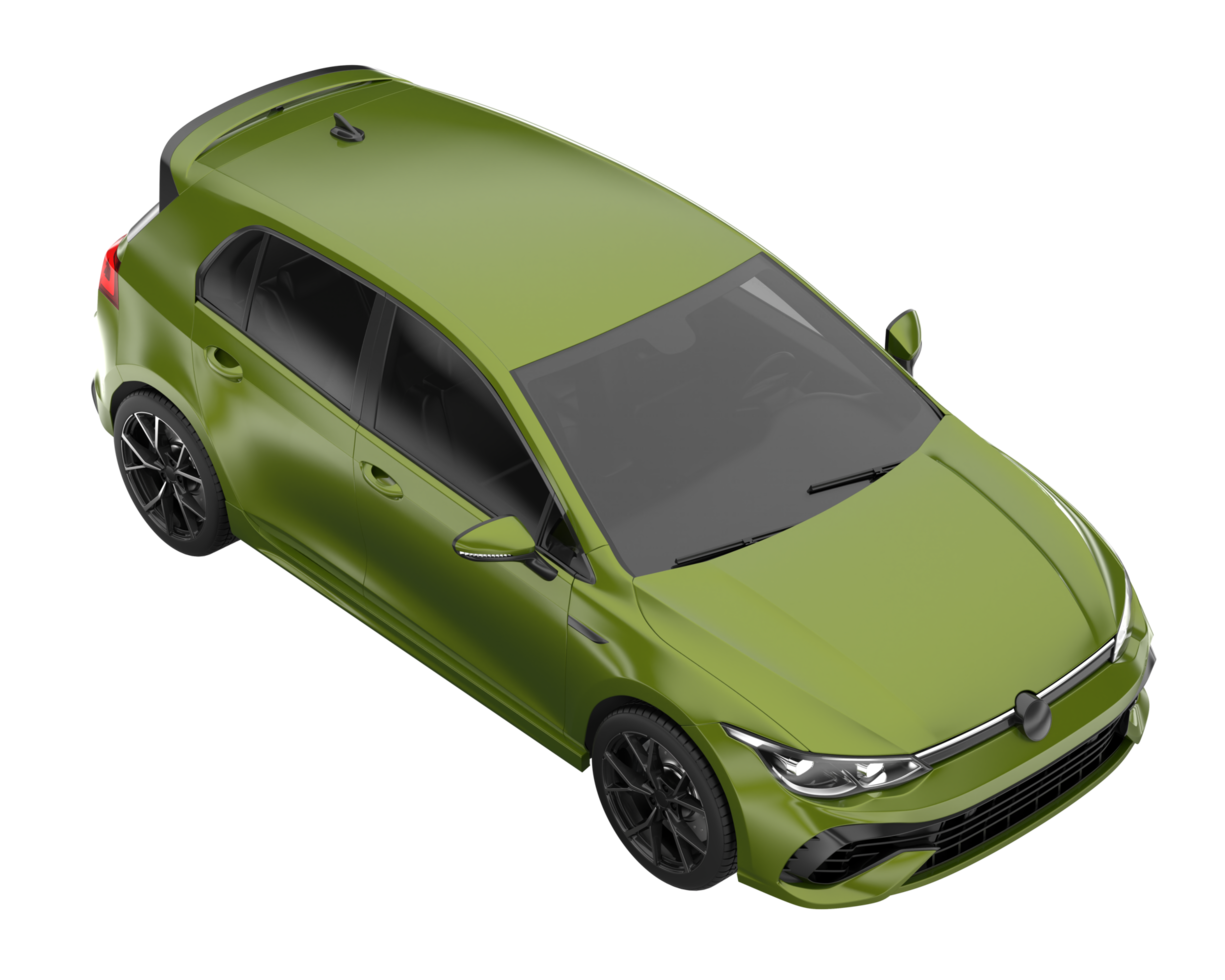 Modern car isolated on transparent background. 3d rendering - illustration png
