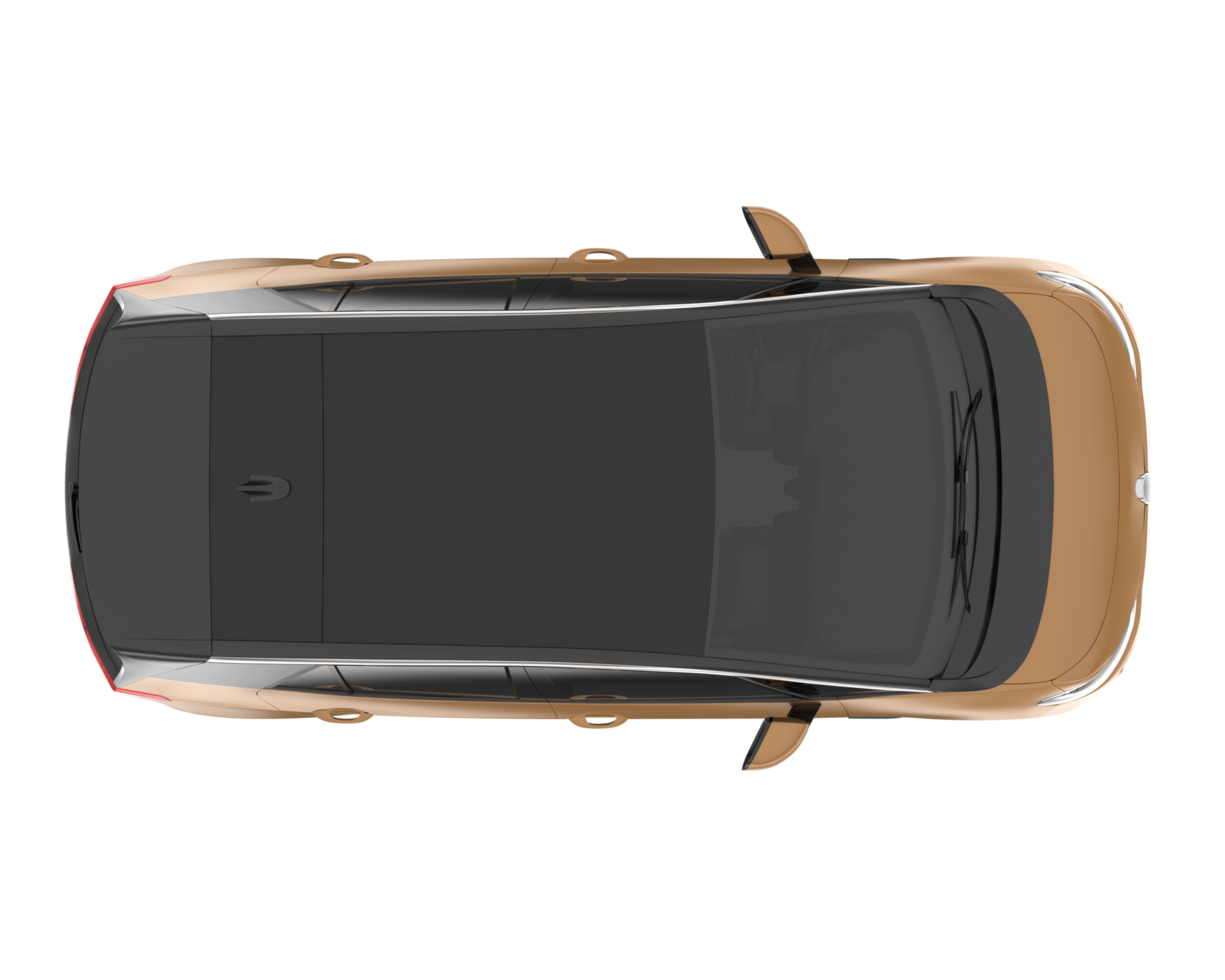 Modern car isolated on transparent background. 3d rendering - illustration png