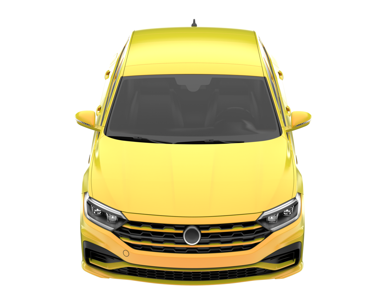 Modern car isolated on transparent background. 3d rendering - illustration png