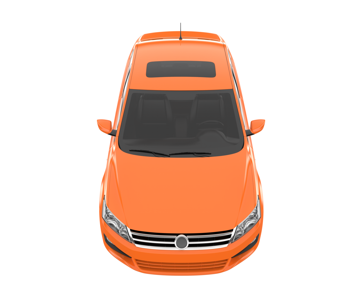 Modern car isolated on transparent background. 3d rendering - illustration png