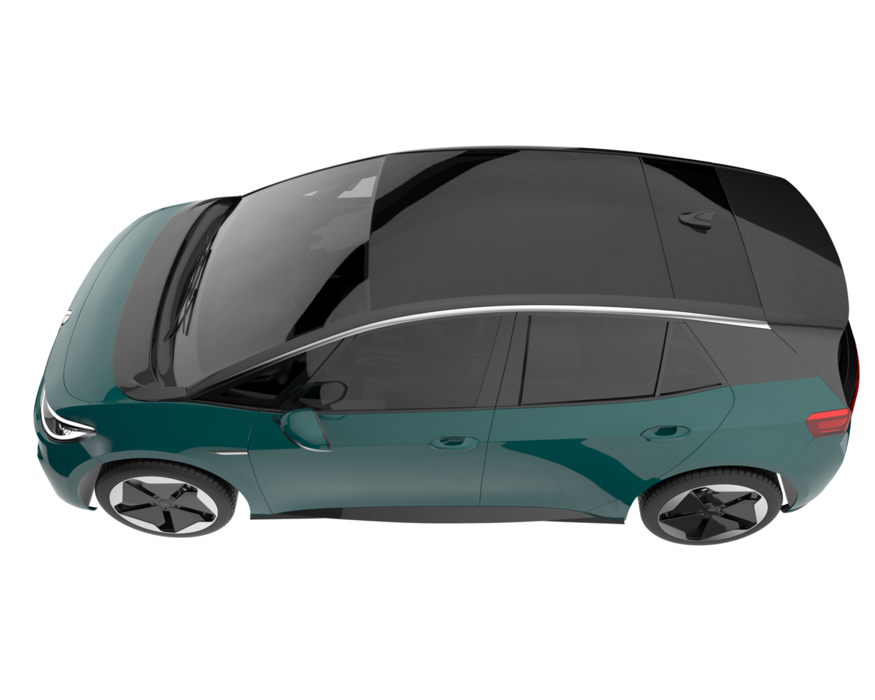 Modern car isolated on transparent background. 3d rendering - illustration png