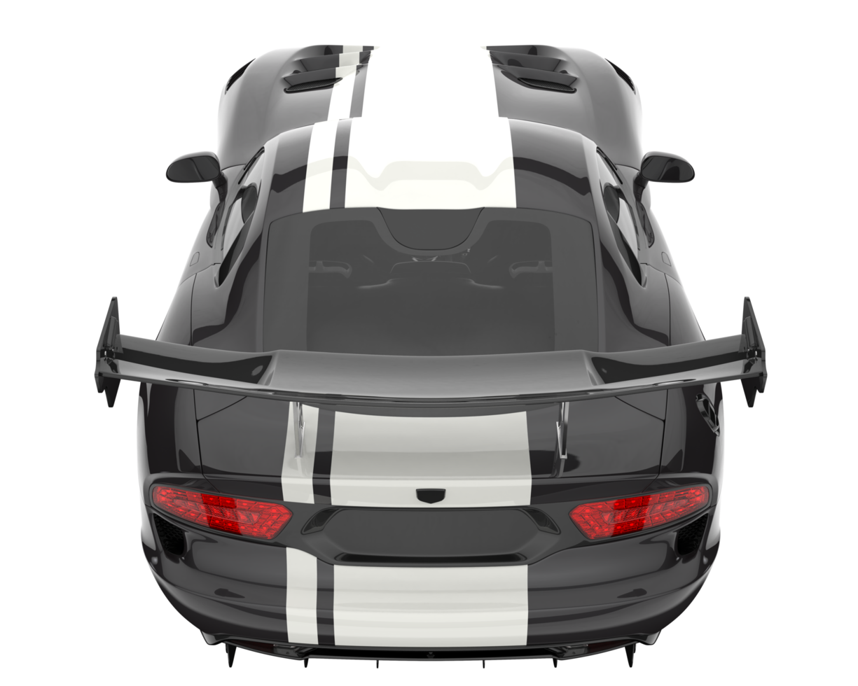 Muscle car isolated on transparent background. 3d rendering - illustration png