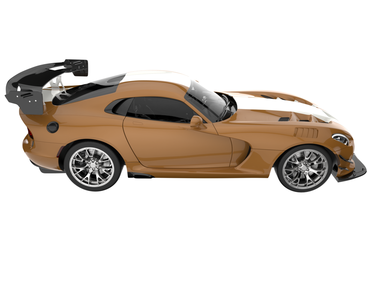 Muscle car isolated on transparent background. 3d rendering - illustration png