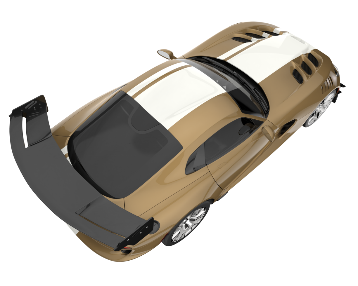 Muscle car isolated on transparent background. 3d rendering - illustration png
