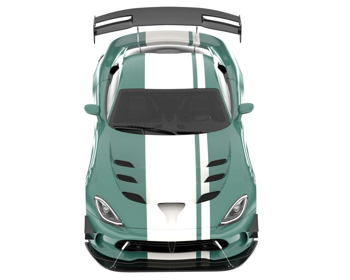 Muscle car isolated on transparent background. 3d rendering - illustration png