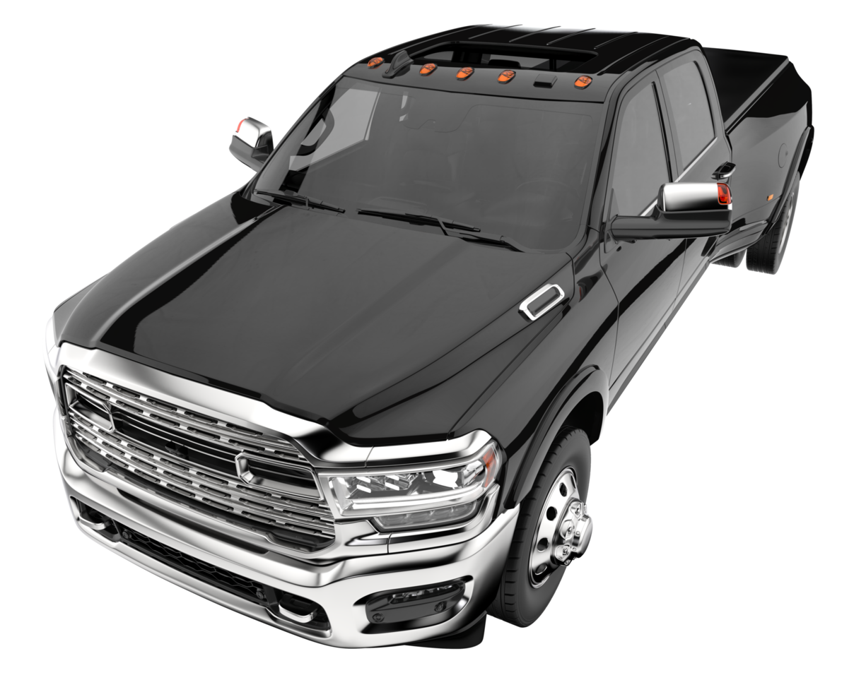 Pickup truck isolated on transparent background. 3d rendering - illustration png