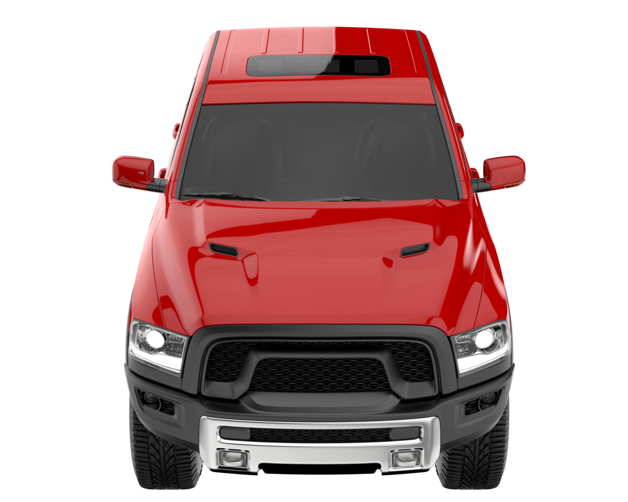 Pickup truck isolated on transparent background. 3d rendering - illustration png