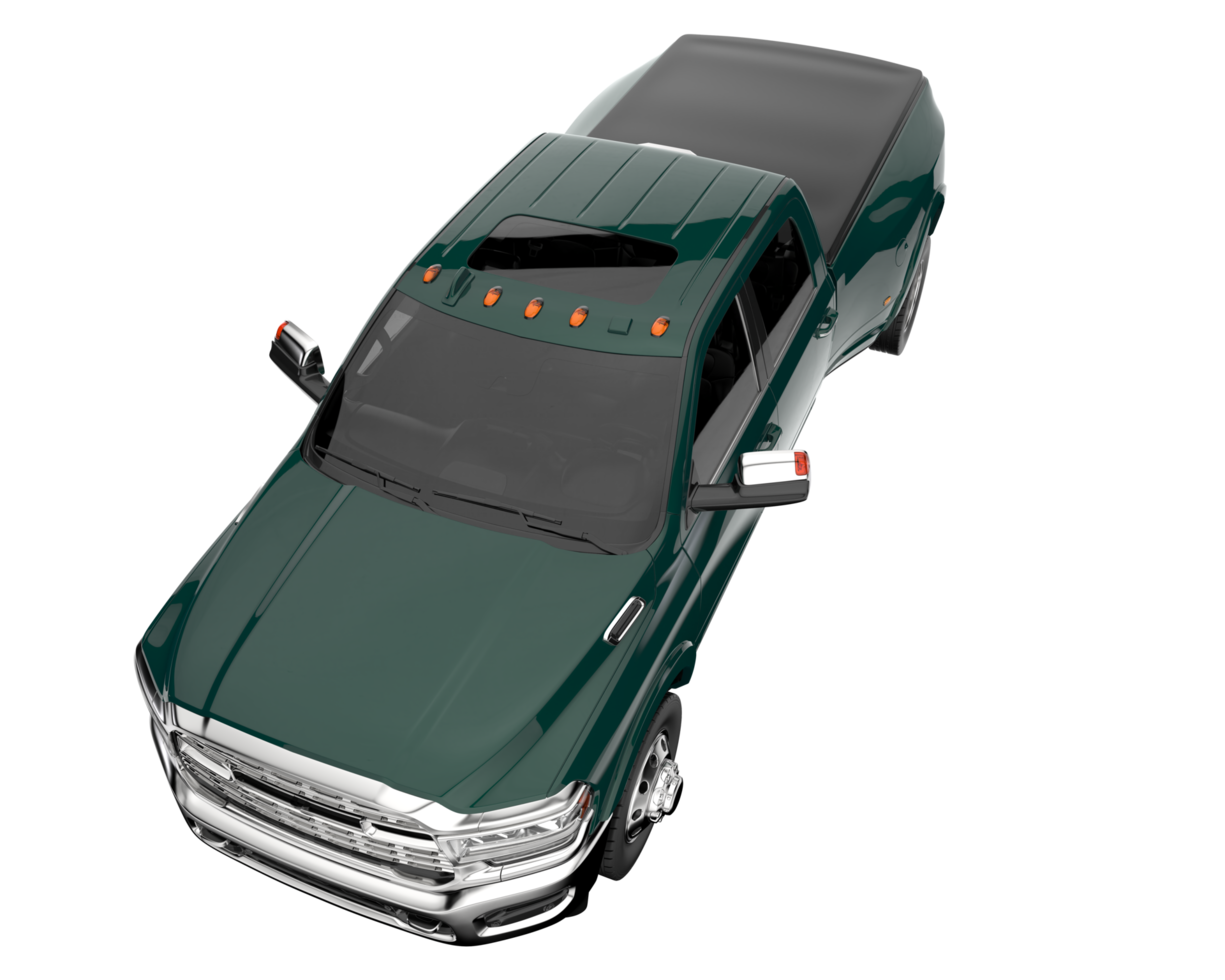 Pickup truck isolated on transparent background. 3d rendering - illustration png