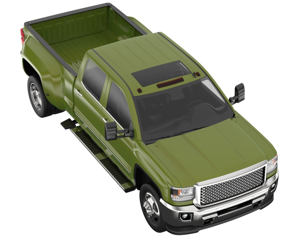 Pickup truck isolated on transparent background. 3d rendering - illustration png