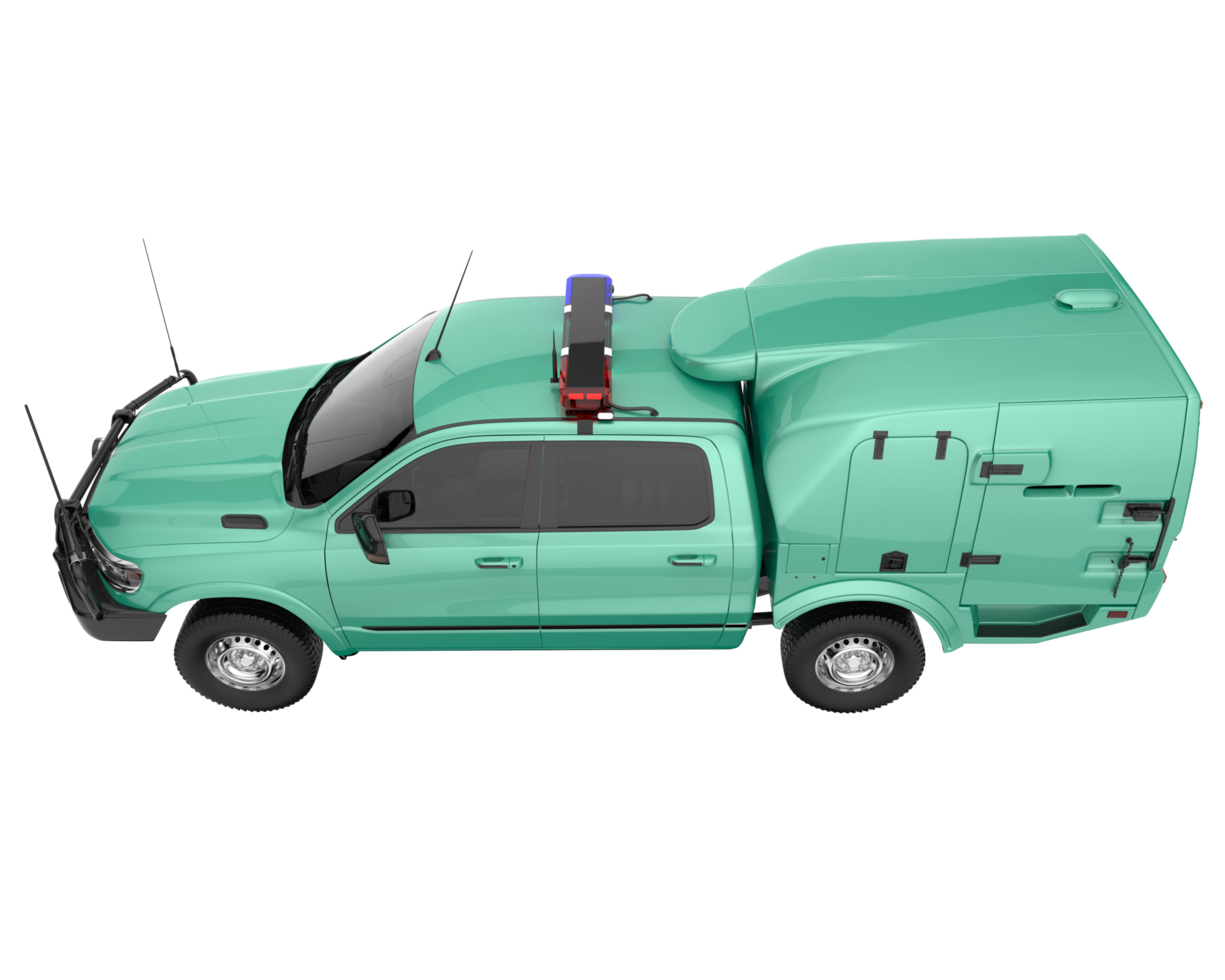 Pickup truck isolated on transparent background. 3d rendering - illustration png