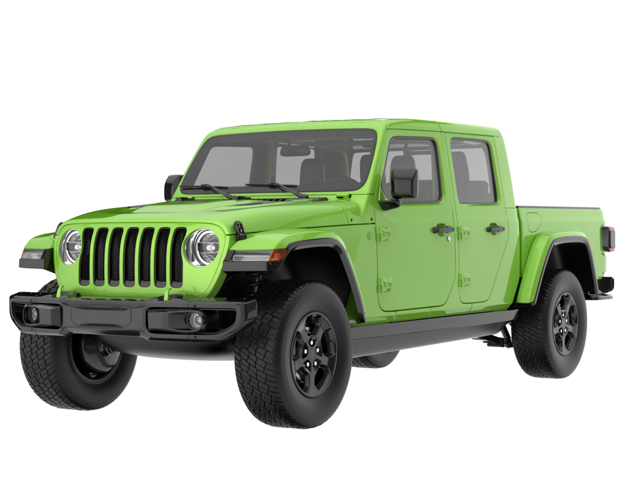 Pickup truck isolated on transparent background. 3d rendering - illustration png