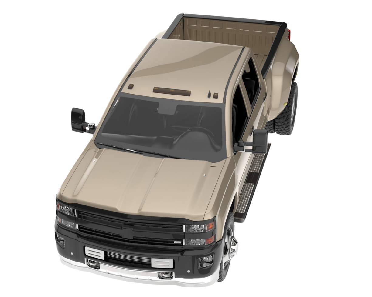 Pickup truck isolated on transparent background. 3d rendering - illustration png