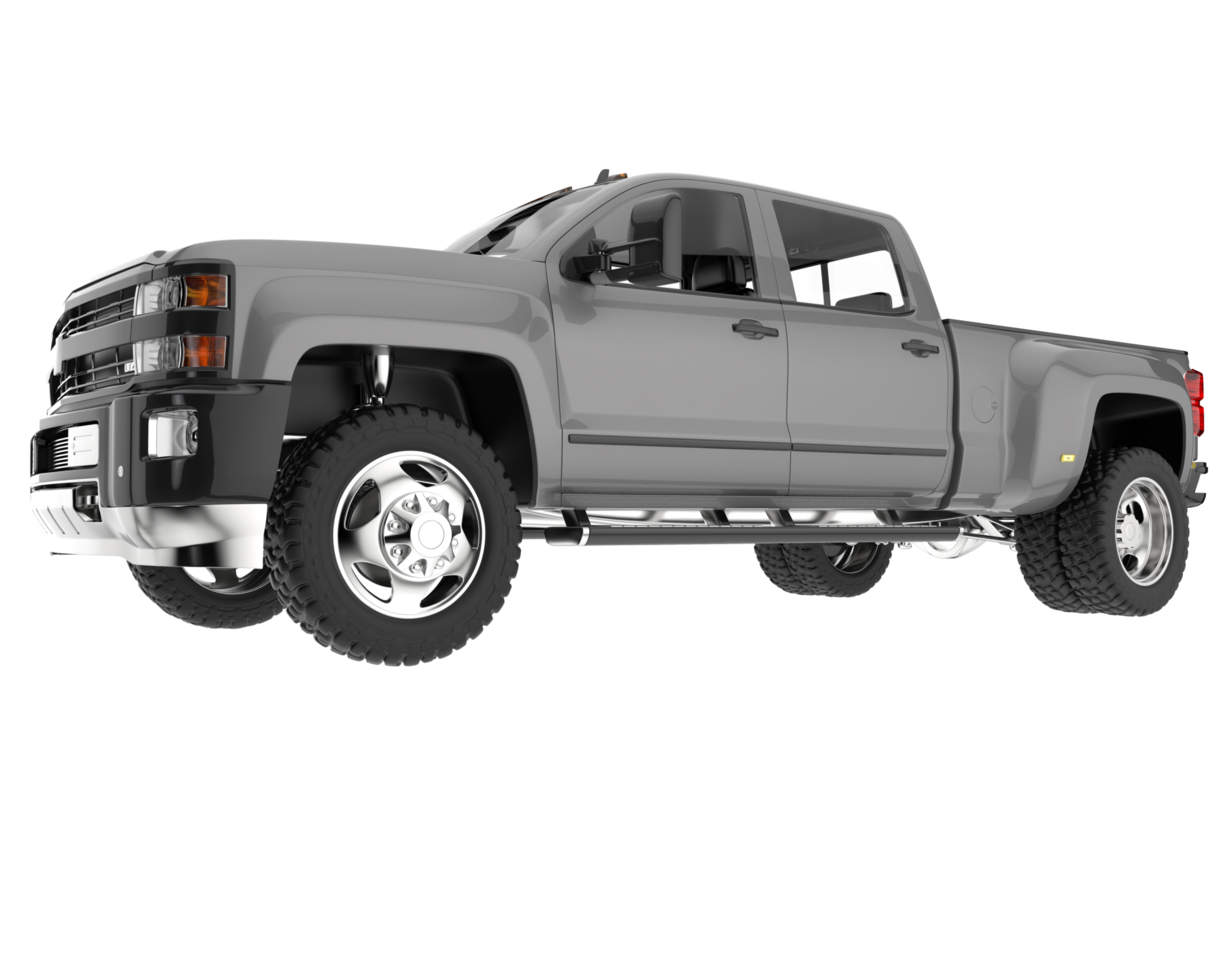 Pickup truck isolated on transparent background. 3d rendering - illustration png