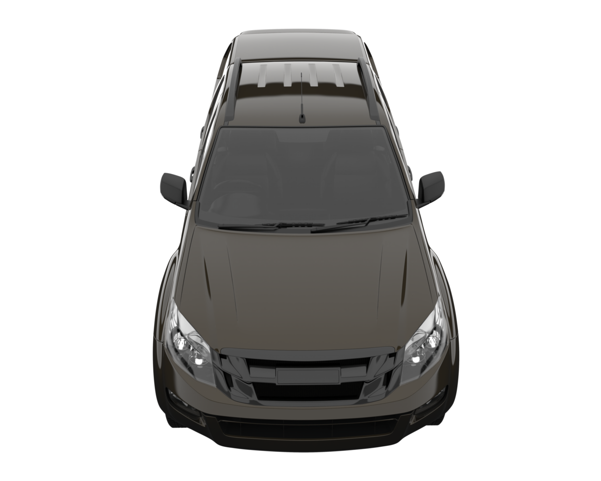 Pickup truck isolated on transparent background. 3d rendering - illustration png